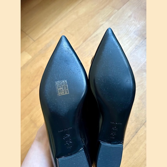 Tory Burch Patos Flats Patent Black 10M - Picture 2 of 8